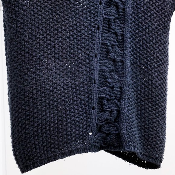 Sarah Pacini Blue Knit Wool Tunic - Picture 6 of 8